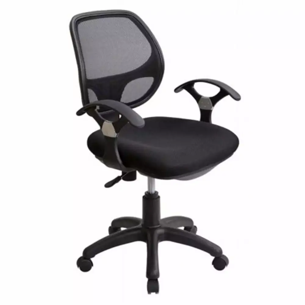 Mid-Back Mesh Task Chair in Black