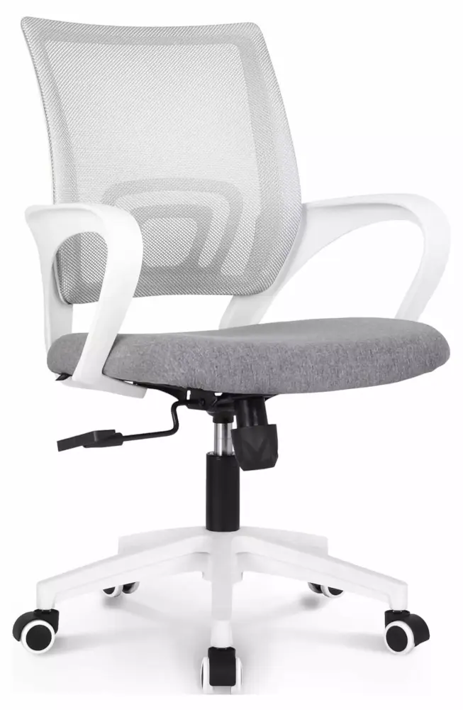 Office Chair Home Office Desk Chair Mid Back Mesh Desk Chair Ergonomic Lumbar Support Computer Chair Swivel Rolling Task Chair with Armrest Black