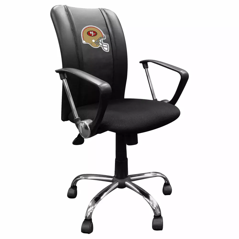 San Francisco 49ers Team Curve Task Chair - NFL Themed Comfortable Office Chair