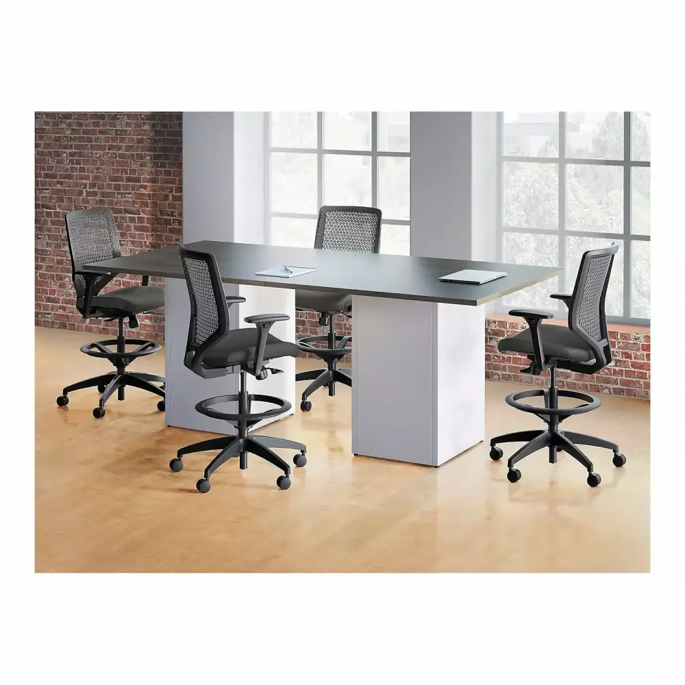 HON Solve Mid-Back Task Stool with ReActiv Back Adjustable Office Stool