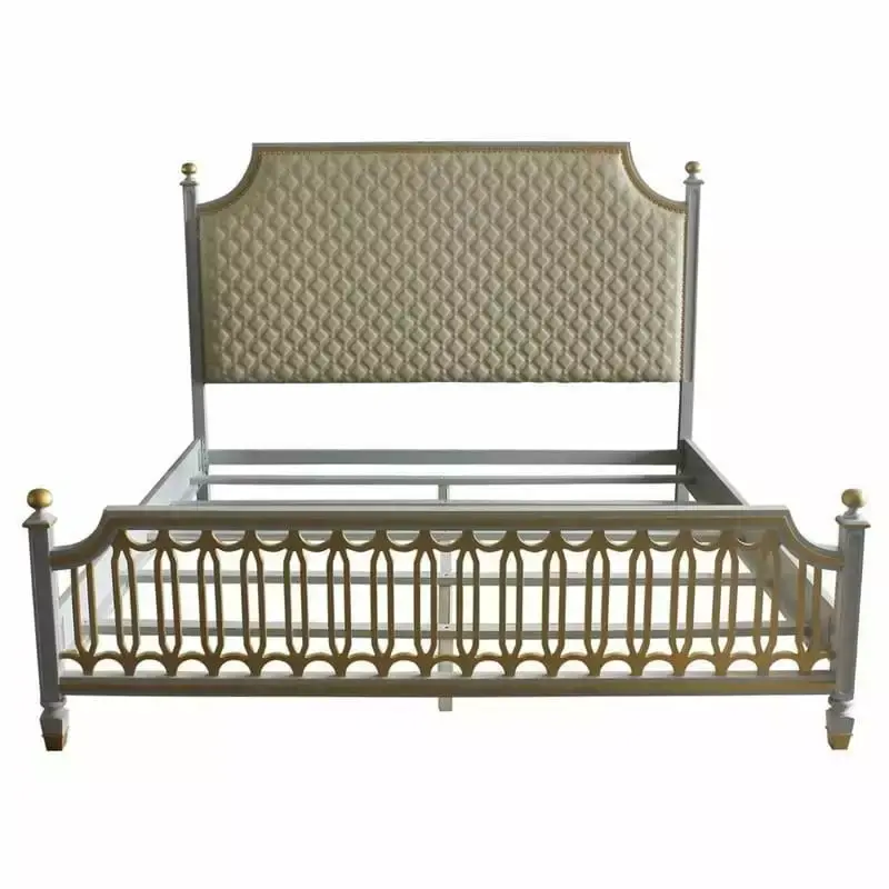 Timeless Beige & Pearl Gray Queen Set by Acme Houtilize Marchese 28890Q-5pcs