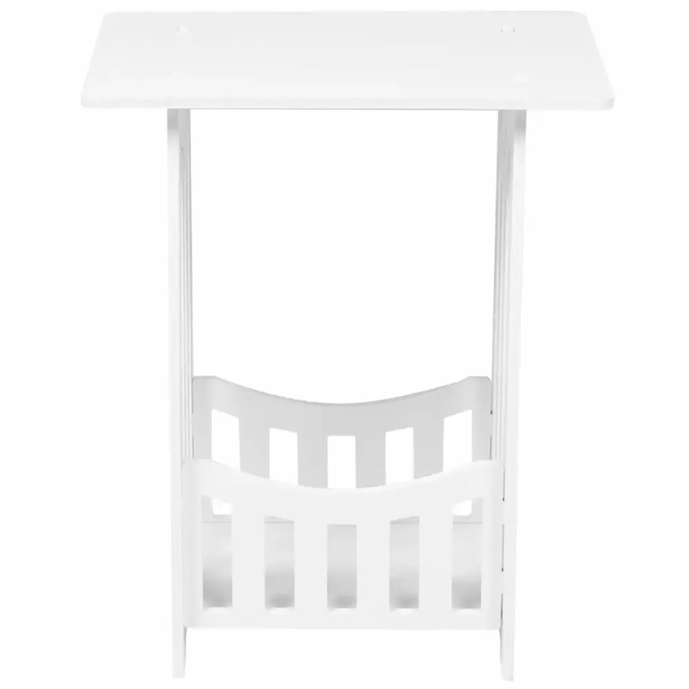 White PVC Wood Plastic Board Coffee Table Bedside End Table Child Toddler Furniture