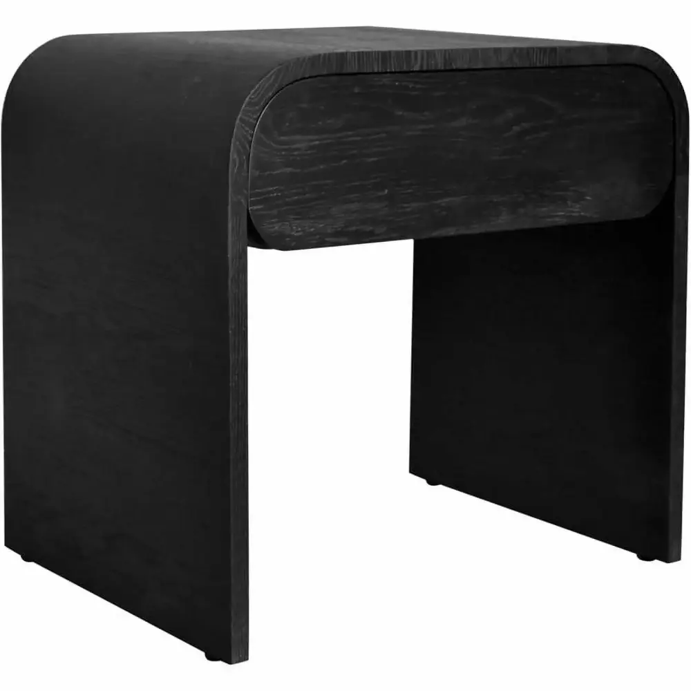 Meridian Furniture Cresthill Black Oak Night Stand for Bedroom