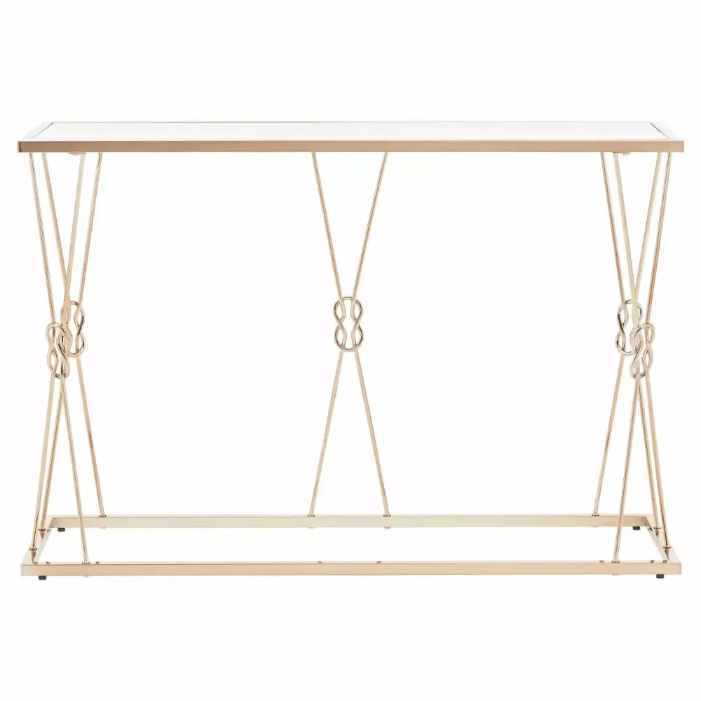 Weston Home Paige Reef Knot Sofa Table for Living Room Entryway