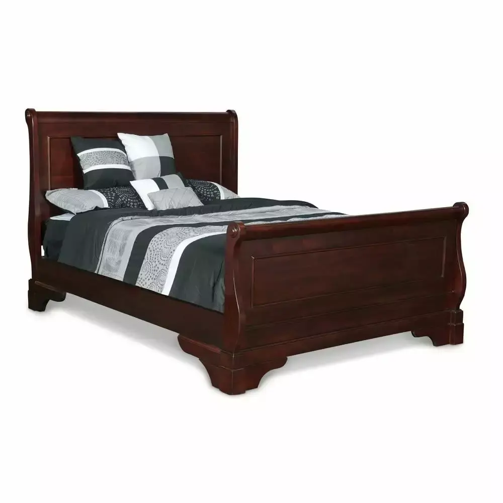 New Timeless Versailles 4pc Wood California King Bedroom Set with Chest in Cherry
