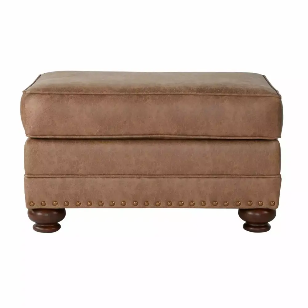 Roundhill Furniture Leinster Transitional Ottoman - Versatile Footrest
