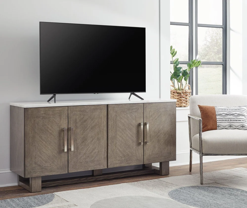 Loyaska 68 Inch Modern TV Stand Console for Flat Screens