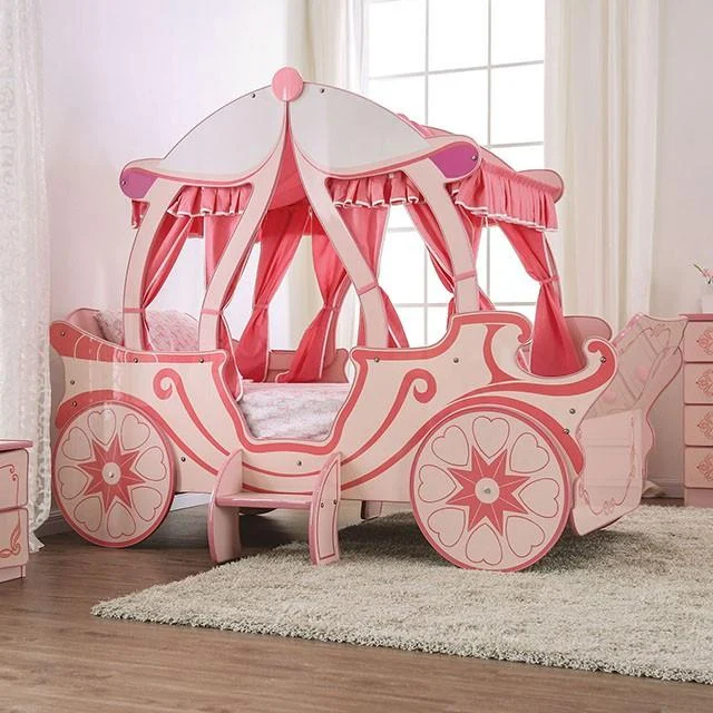 PUMPKIN CARRIAGE Twin Bed - Whimsical Kids Bed with Safety Rails