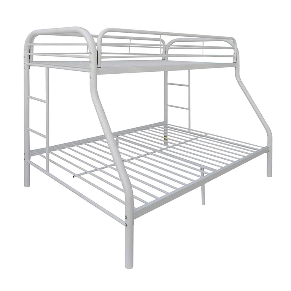 Tritan White Bunk Bed Twin XL Queen with Sturdy Construction