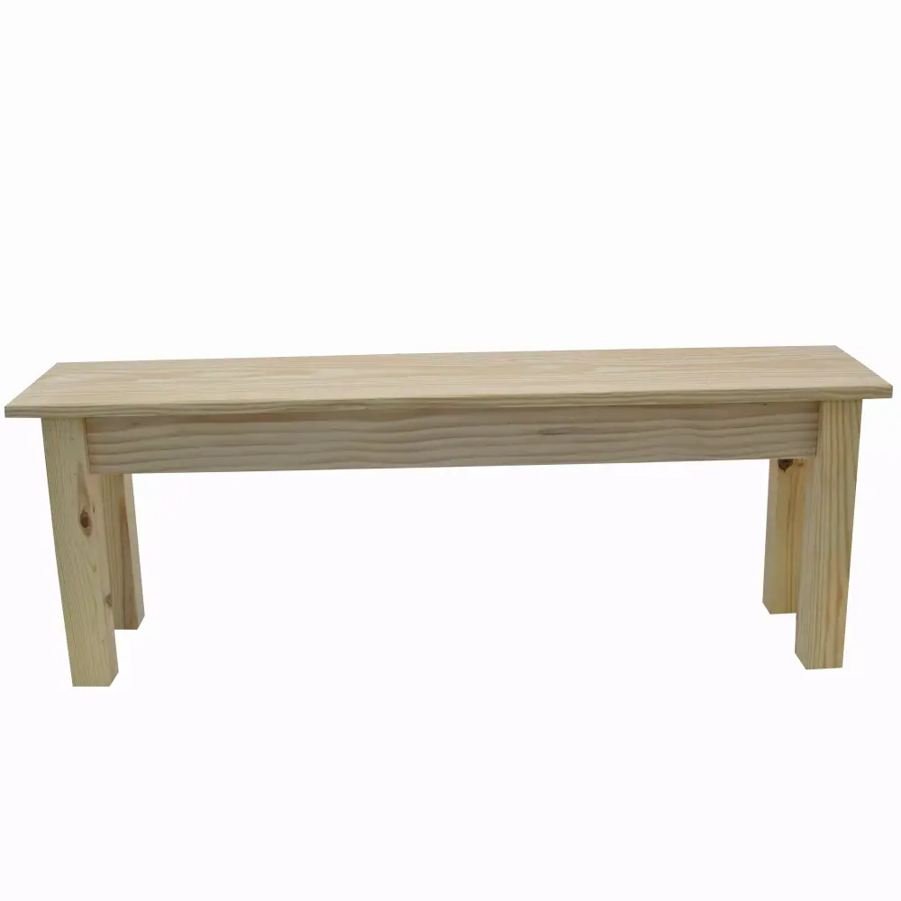 CANVAS COLLECTION UNFINISHED BENCH-24 DIY Wood Bench Unfinished Furniture