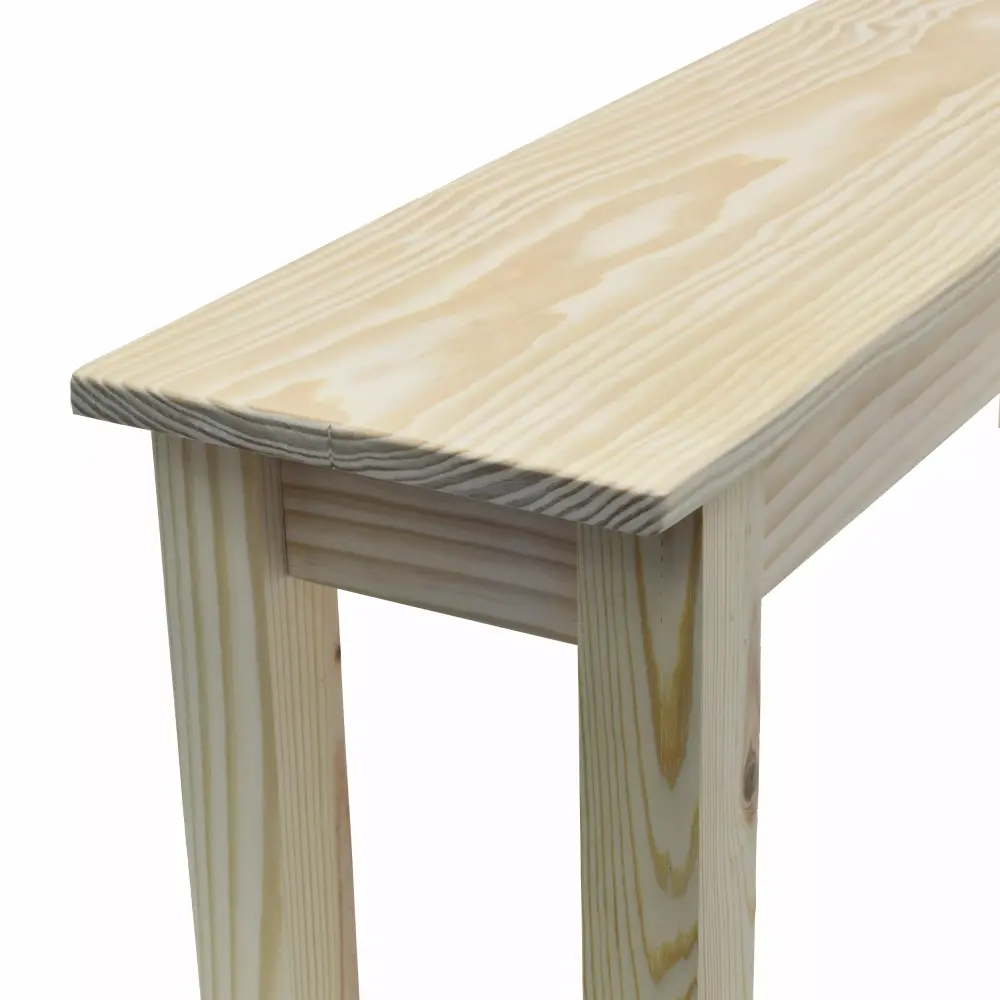 CANVAS COLLECTION UNFINISHED BENCH-54 Inch DIY Wood Bench for Custom Finish