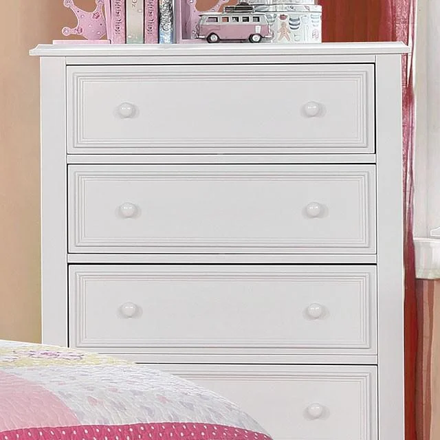 Olivia White Chest with Multiple Drawers for Organization