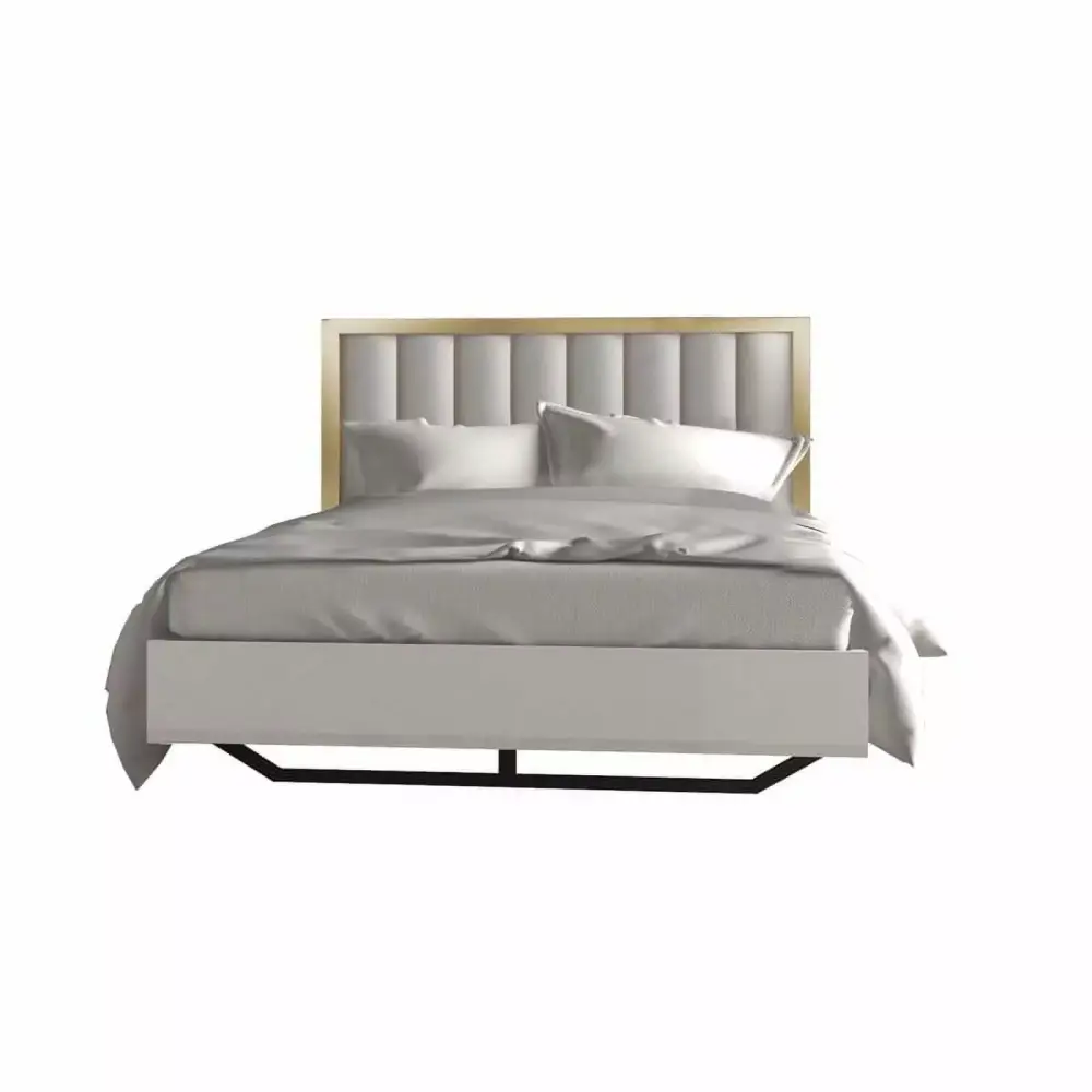 Fiocco Modern Luxury 3-Piece Bedroom Set White Lacquer King