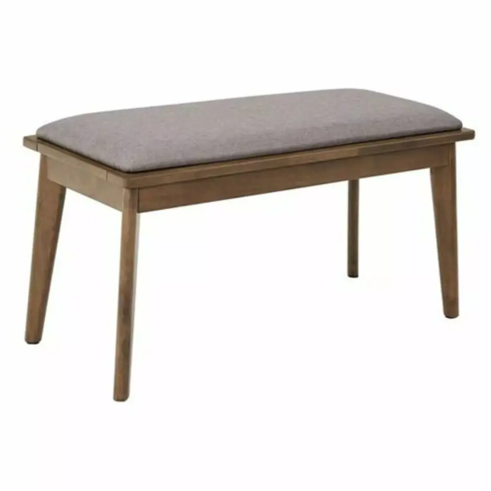 Progressive Furniture Arcade 18 Wood Dining Bench in Walnut Brown
