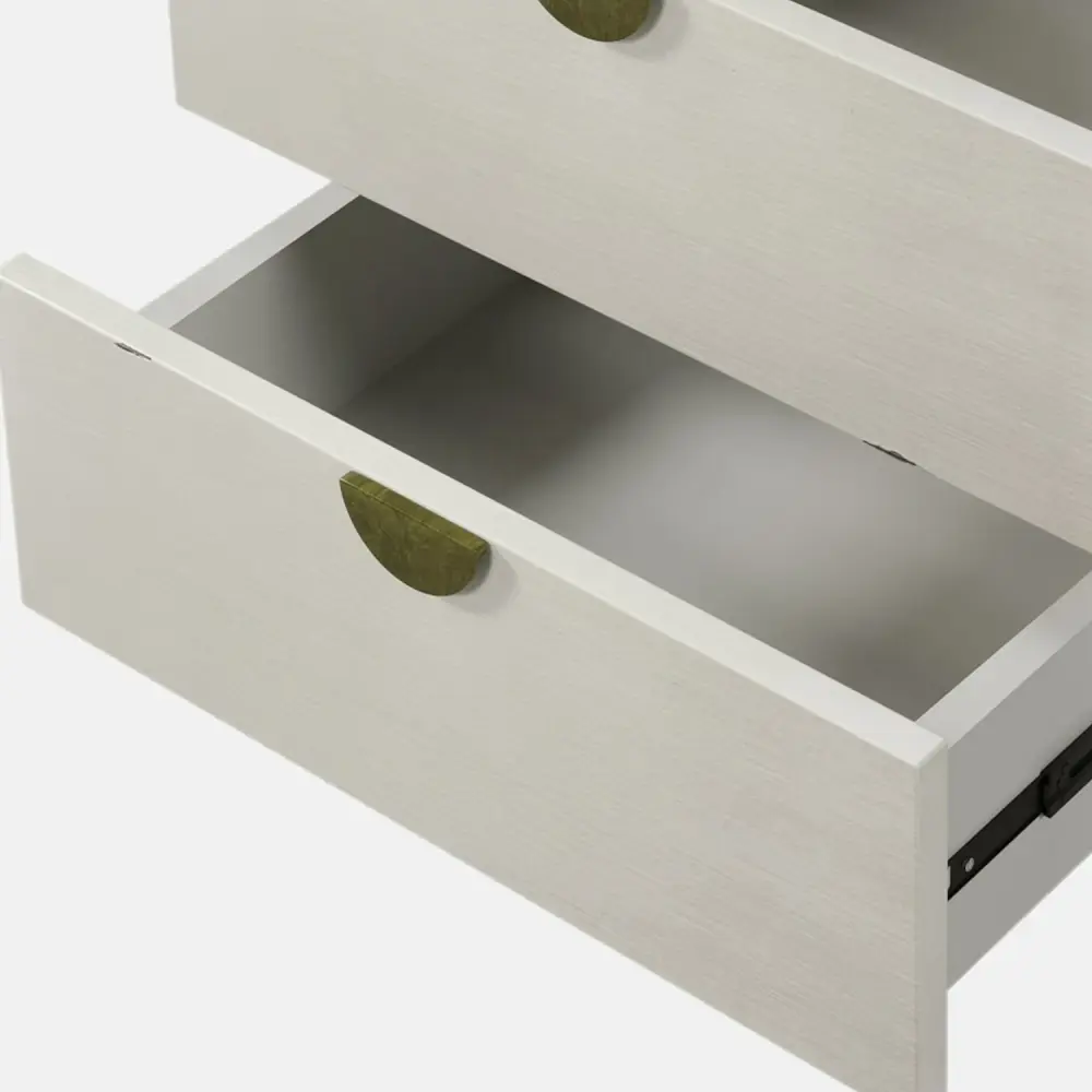 Rubber Wood Structure 6-Drawer Dresser for Bedroom Storage