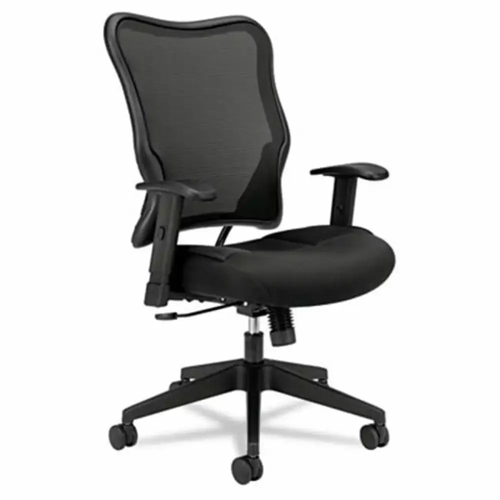 VL702 High-Back Swivel-Tilt Work Chair in Black Mesh