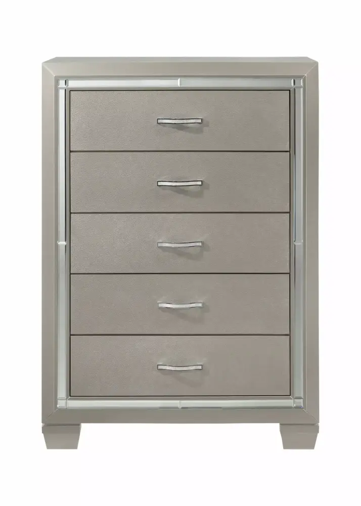Picket Houtilize Glamour Youth Chest Champagne Dresser for Kids