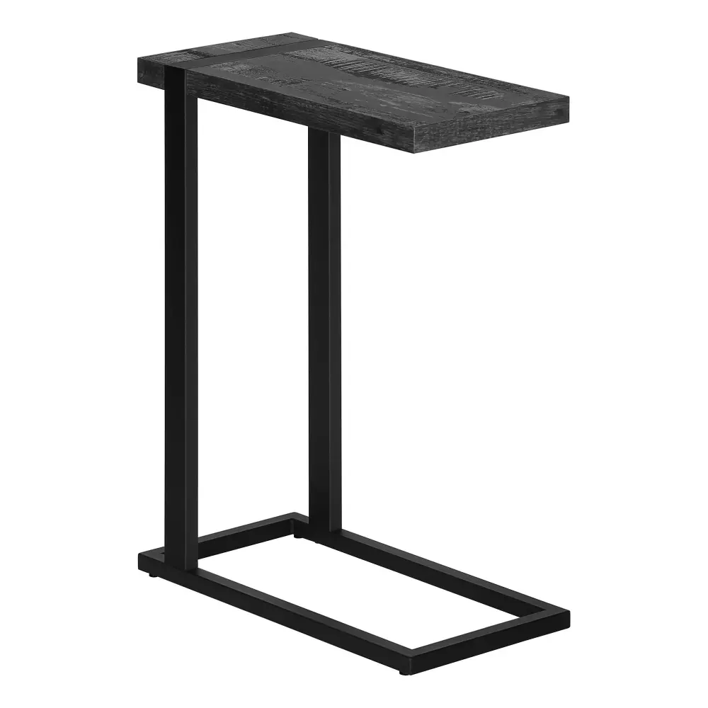 Accent Table, C - Shaped, Contemporary & Today's Stylish Design UL Certified Wood Finish