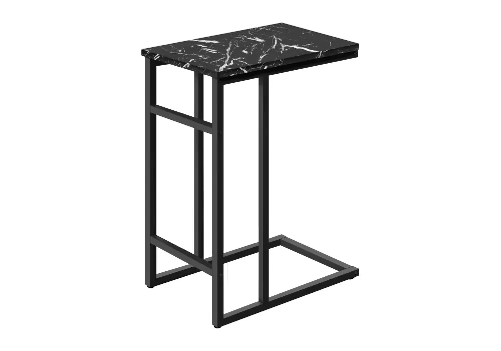 Accent Table, C - Shaped, Modern Design - Onyx