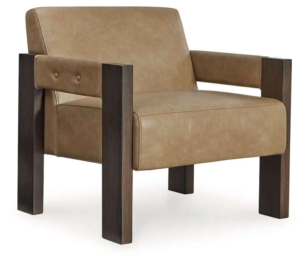 Adlanlock - Accent Chair | Solid Wood | Removable Cushion