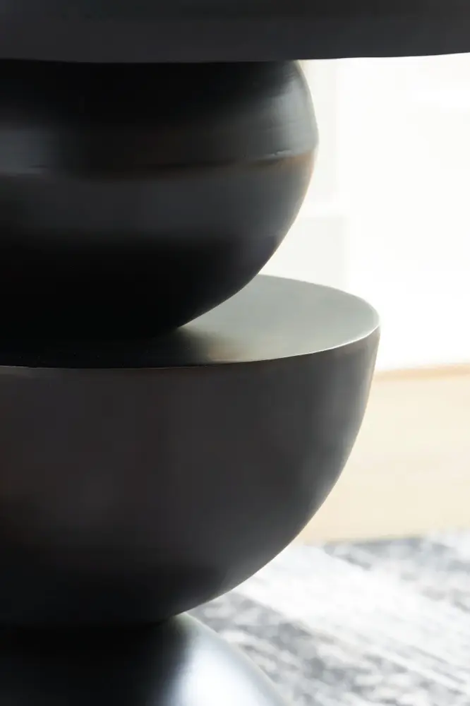 Kurtson - Accent Table - Rustic gold Finish