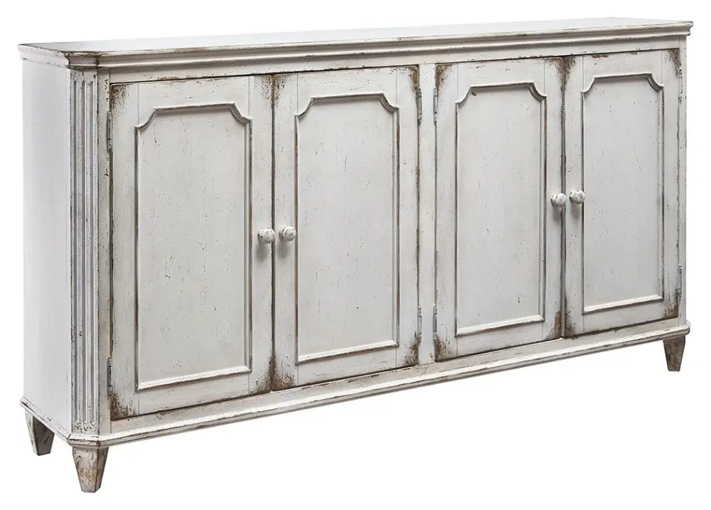 Mirimyn - Accent Cabinet - Antique Chalk USB Ports