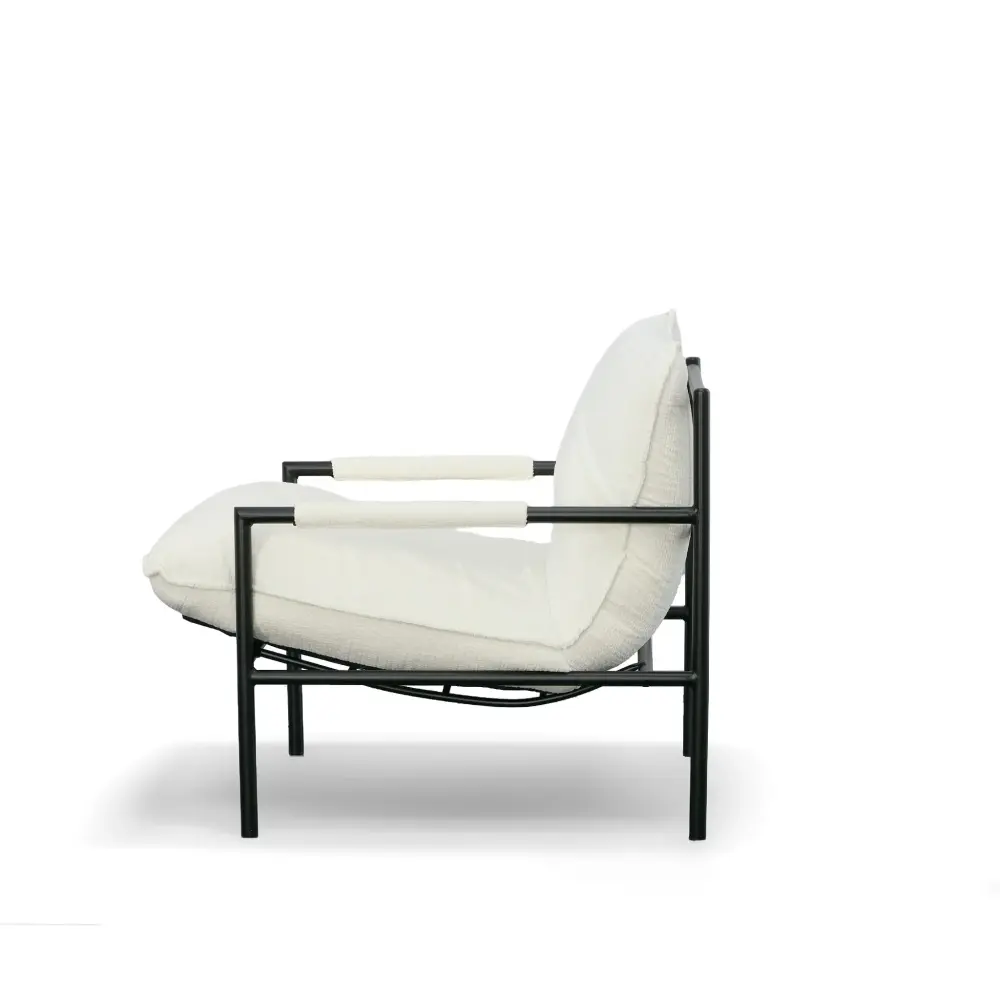 Modrest Calumet - Present-day White Accent Chair