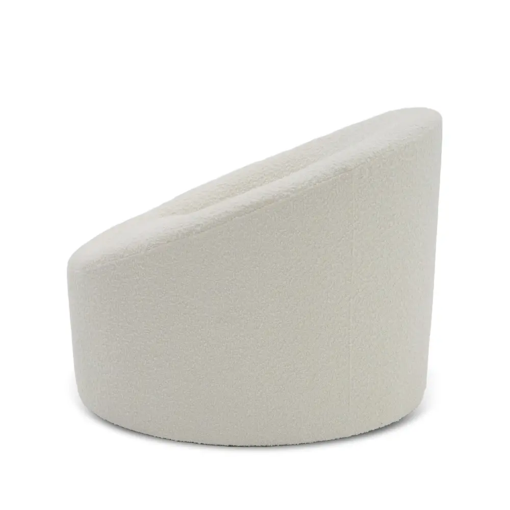 Modrest Frontier - Glam Chalk Fabric Accent Chair