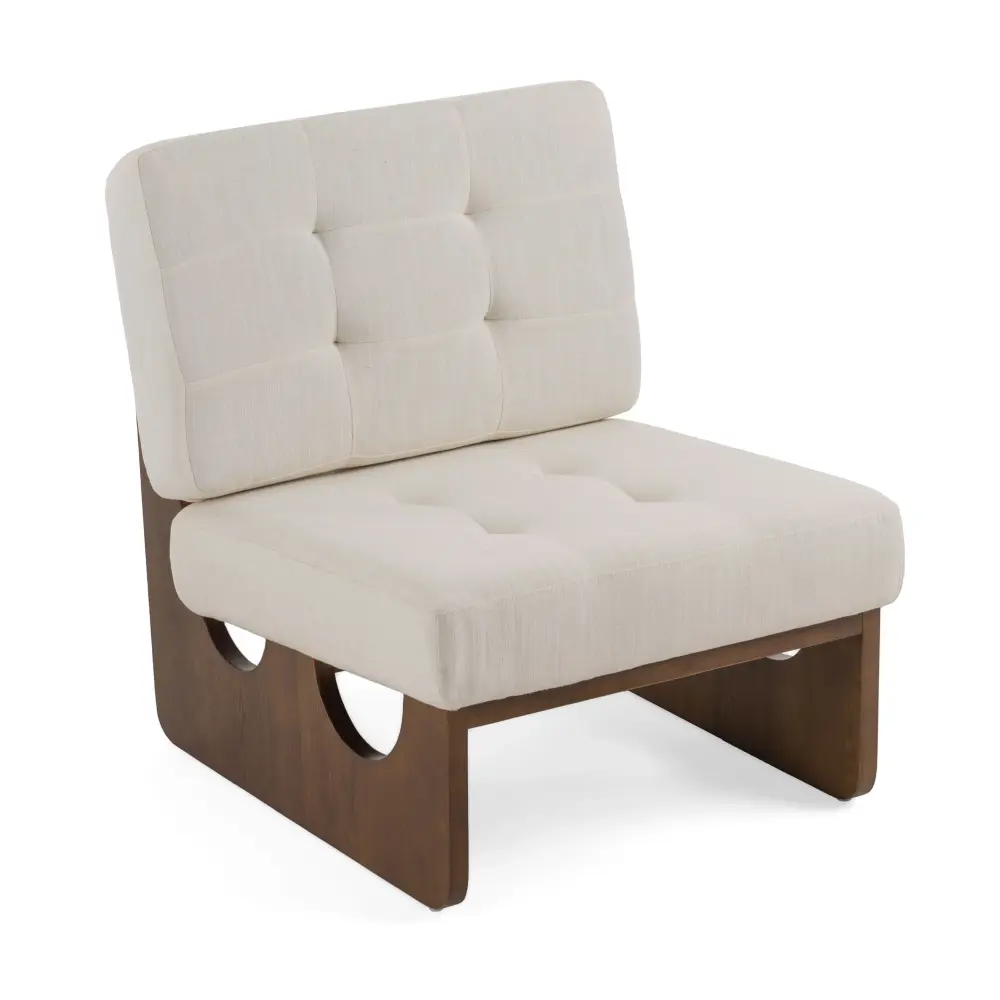 Modrest Kaylie - Contemporary Off Snow Accent Chair