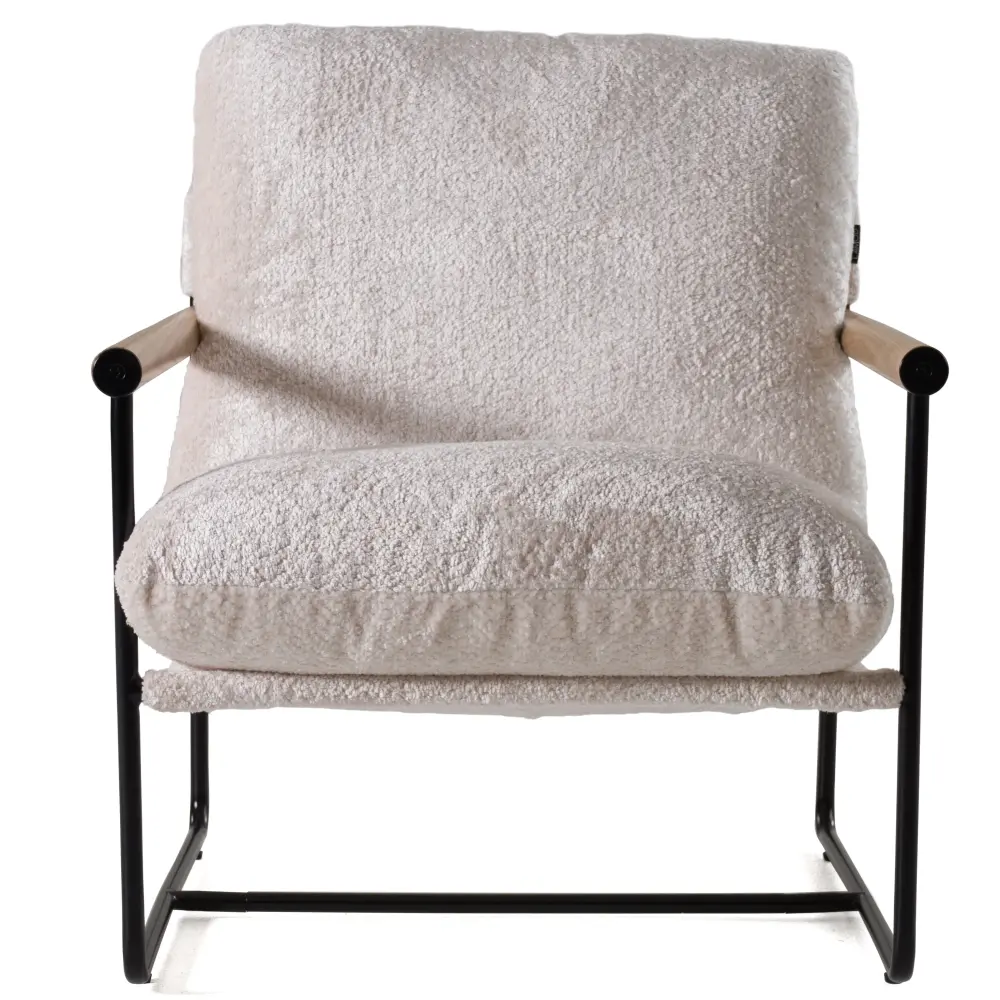 Modrest Moorcroft - Modern Ecru Fabric Accent Chair