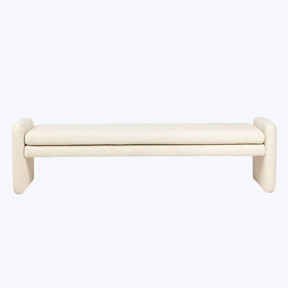 Serena Accent Bench | Solid Wood | Removable Cushion