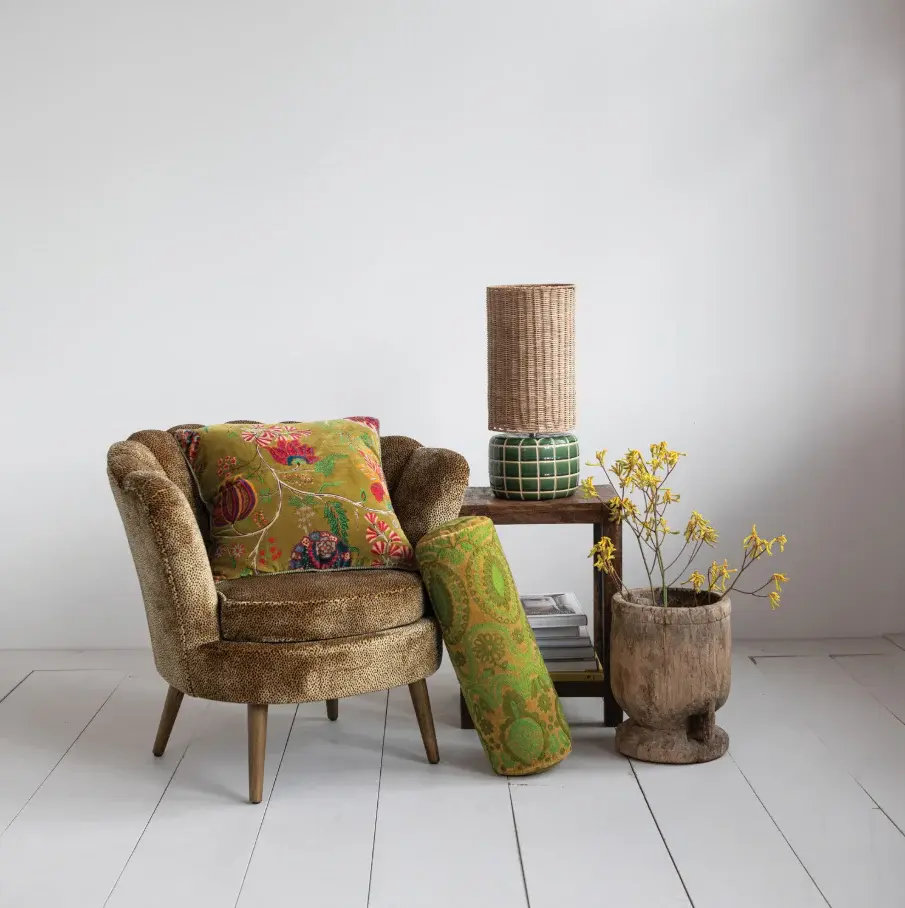 Velvet Fabric Upholstered Chair