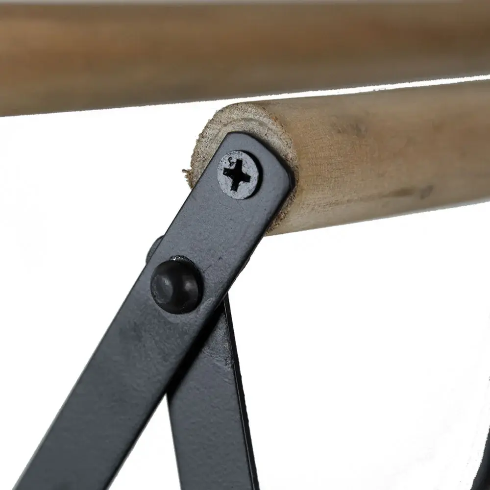 Laundry Rack Accordion Design - Brown / Black - Ebony Brown