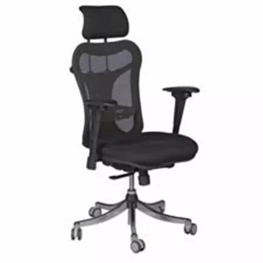 Balt Inc Executive Chair Adjustable Height Headrest Black Ergonomic Office Chair Chesterfield