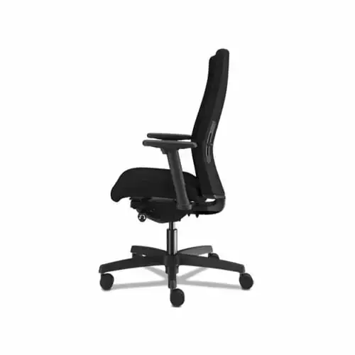 HON Ignition Adjustable Arms Fabric Task Chair Fabric Seat Black Frame 5-Star Base