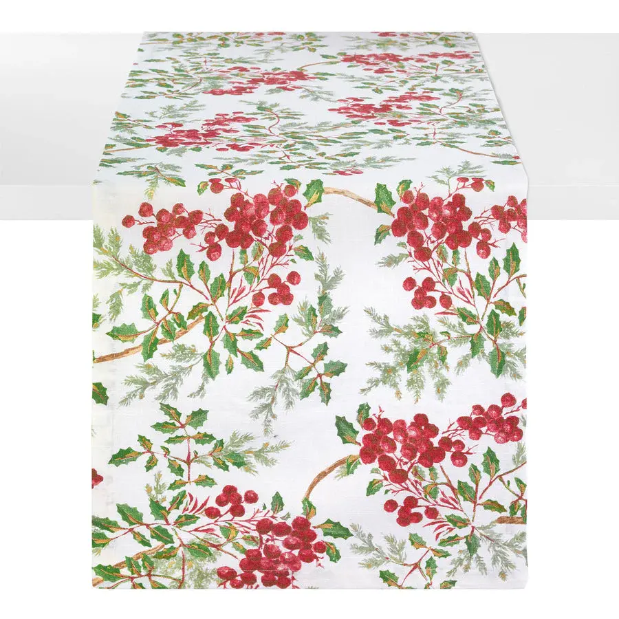 Holly Berry Table Runner 1000+ Confetti Pieces