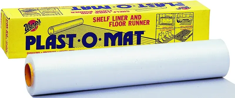 Warp's PM-50-W Floor Runner, 50 ft L, 30 W, Plastic, Opaque Snow