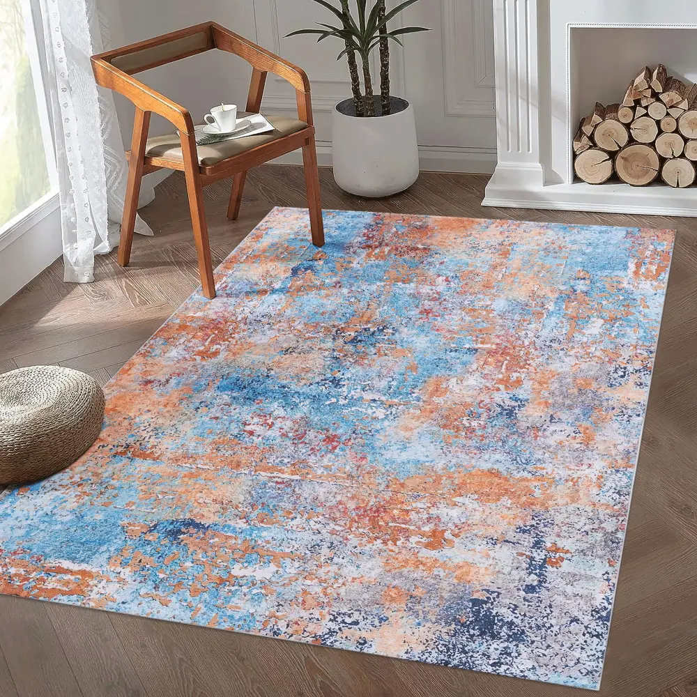 Area Rug Maval - Abstract Washable Area Rug