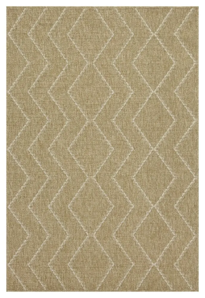 Earth - 5'3" X 7'3" Indoor, Outdoor Area Rug - Jute / Snow