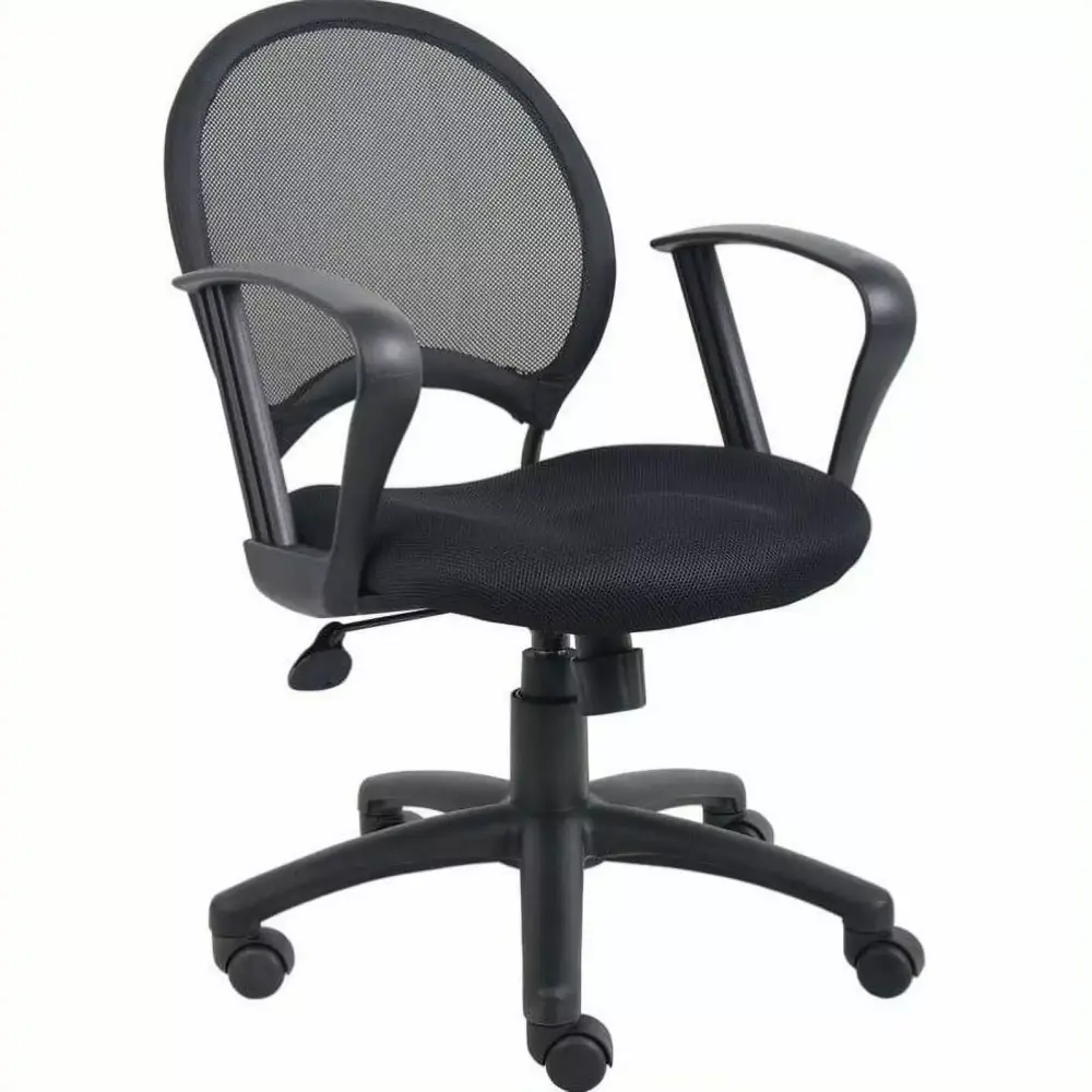 Scranton & Co Mesh Back Task Office Chair Loop Arms Ergonomic Design