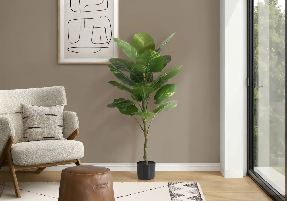 54" Grande, Artificial Plant, Dieffenbachia Tree, Indoor, Faux, Fake, Floor, Greenery, Potted, Real Touch, Decorative - Gr...