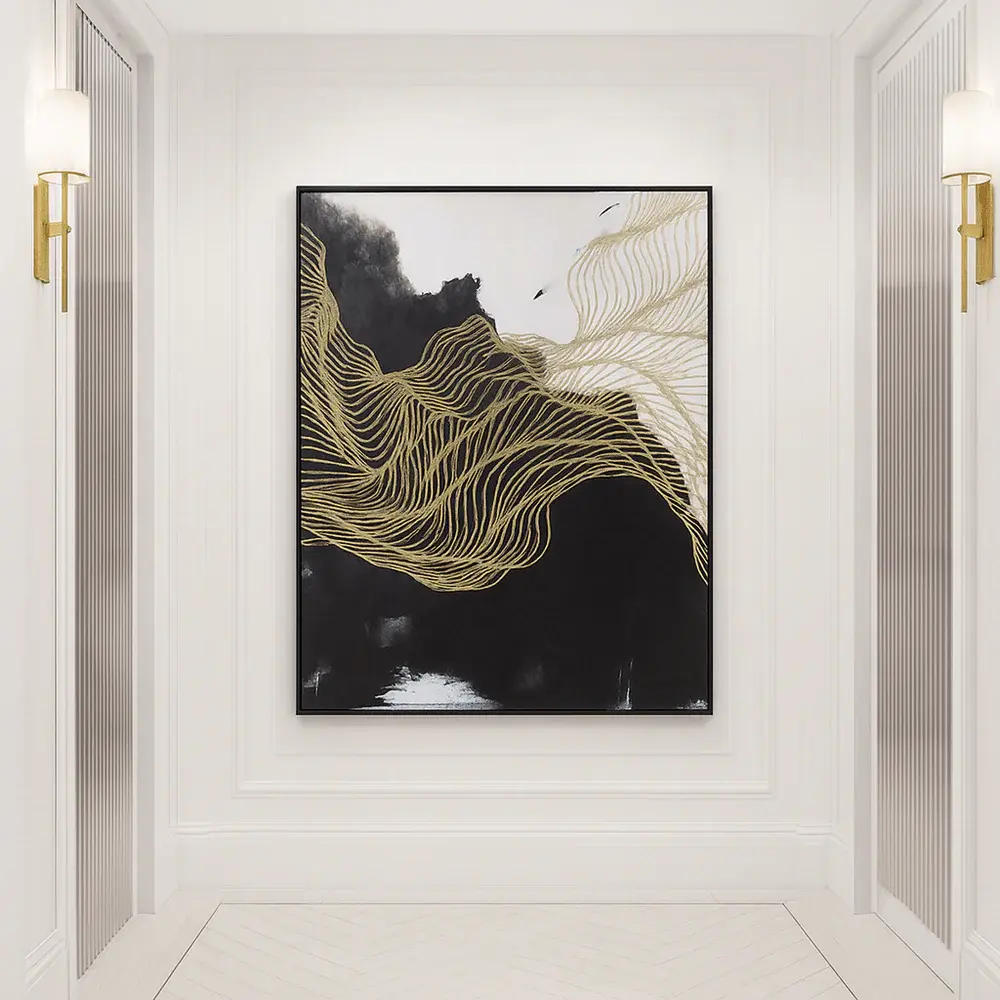 Abstract Wall Art - Design 31 Floating Frame