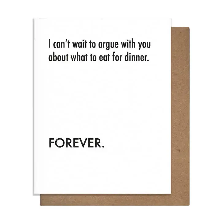 Argue Dinner - Love Card - Framed Canvas Print