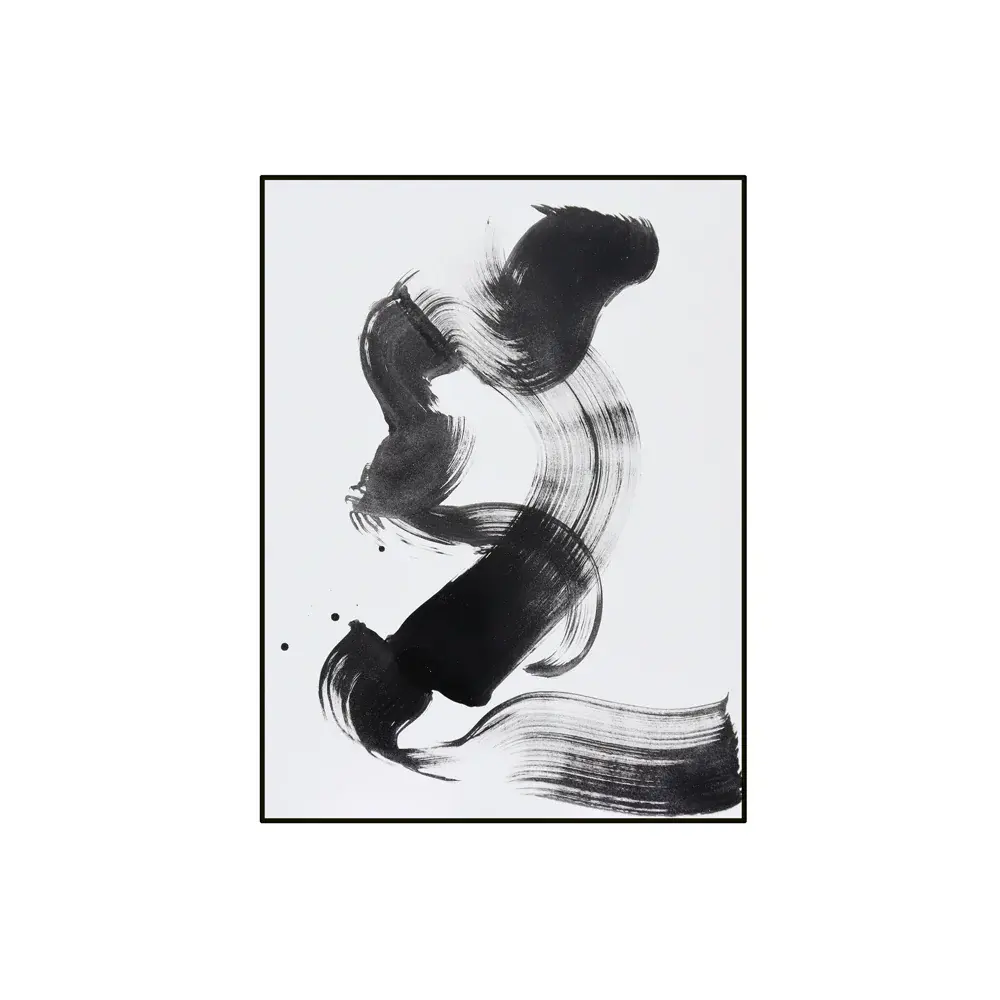 Elegy Wall Art - Jet-black