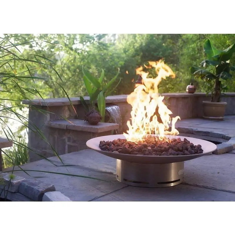 Fire Pit Art - Bella Vita 58" Carbon Hardened Fire Pit