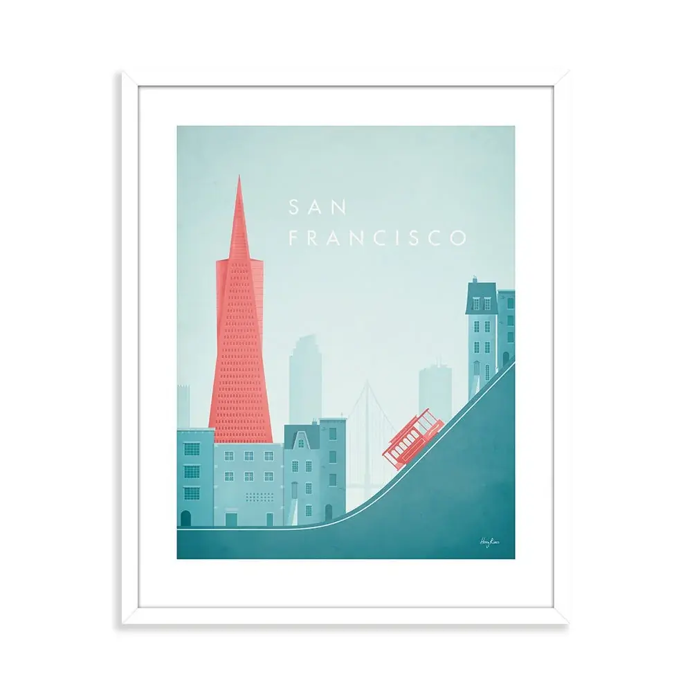 Henry Rivers San Francisco Framed Art 40x50cm