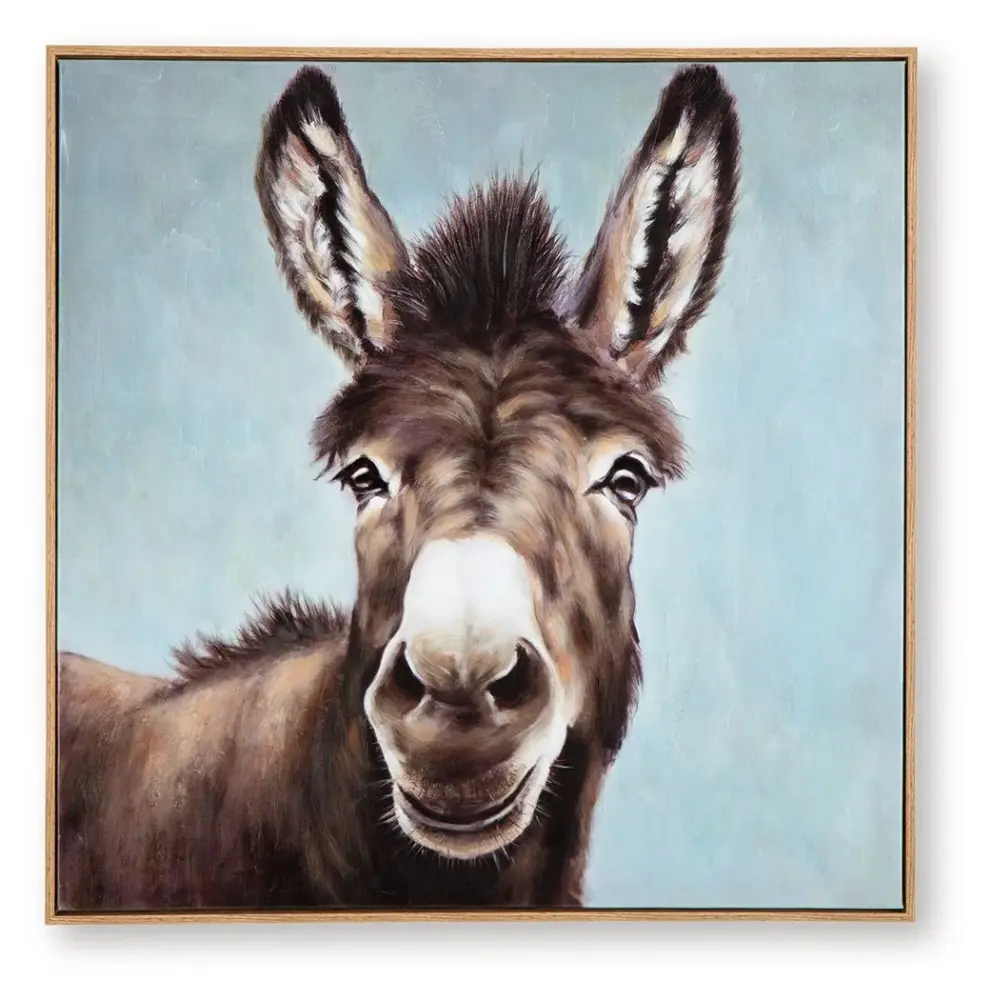 Landerton - Wall Art - Brown / Cobalt / White from Paris Studio