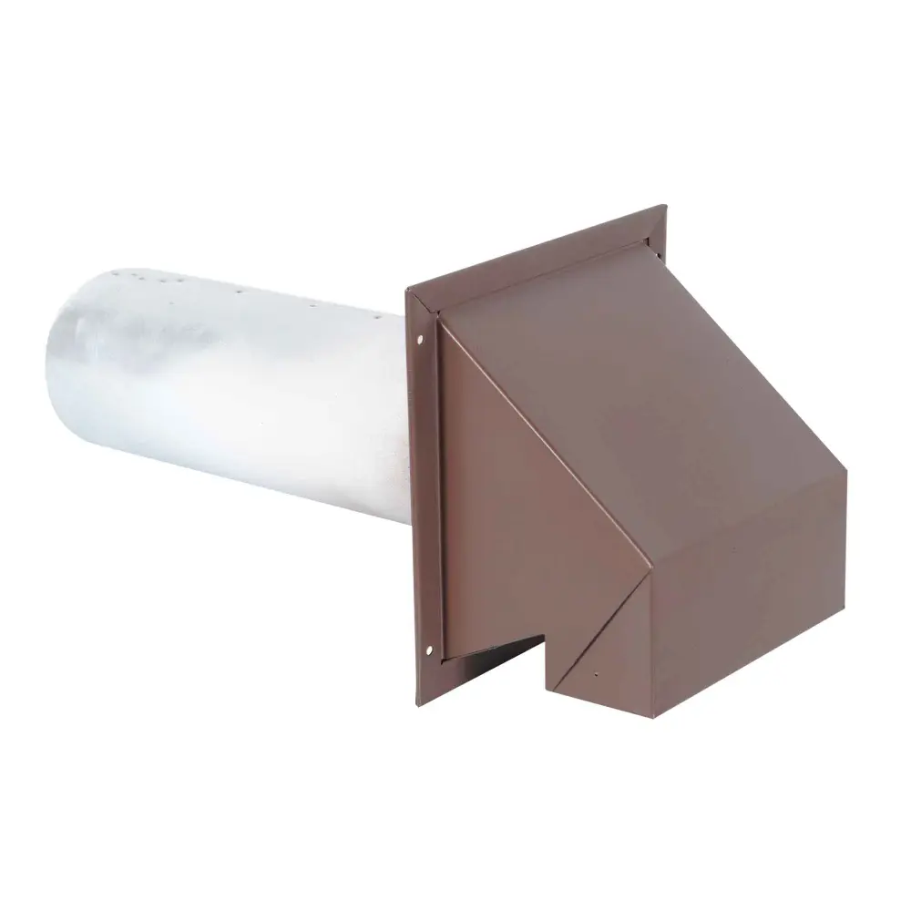 Robust R2 Wall Air Intake and Exhaust Vent Painted Brown, 4"