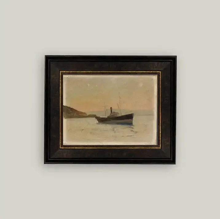 Ship On Ebony Sea