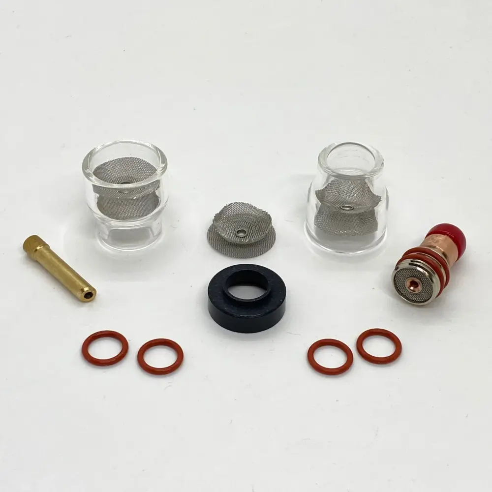 FUPA12 Pyrex Cup Kit f/17, 18, & 26 Series TIG Torches, #FUPA1217KIT